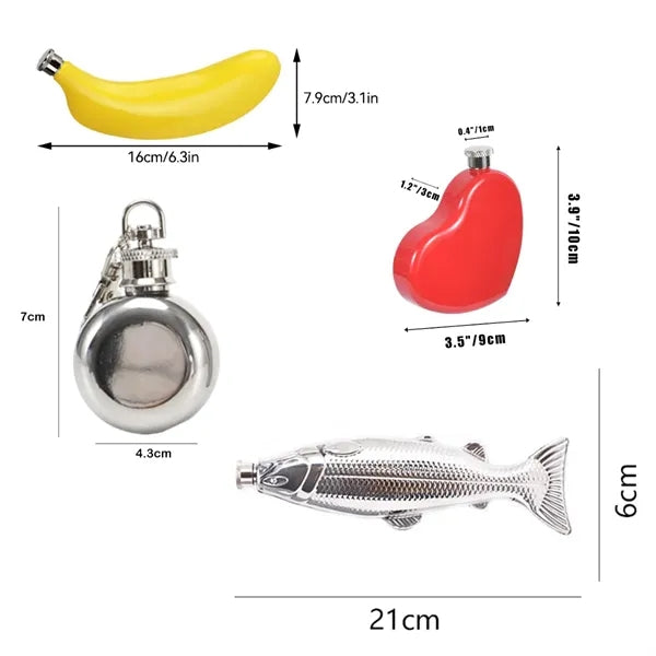 Creative Shaped Stainless Steel Flask with Custom Logo