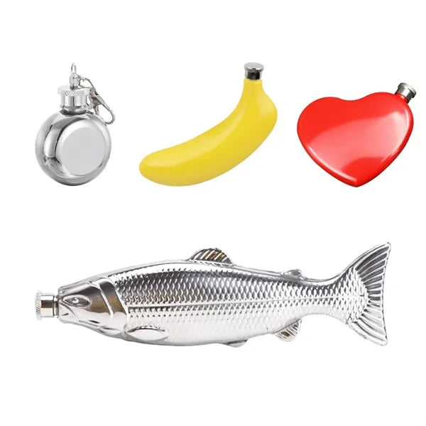 Creative Shaped Stainless Steel Flask with Custom Logo