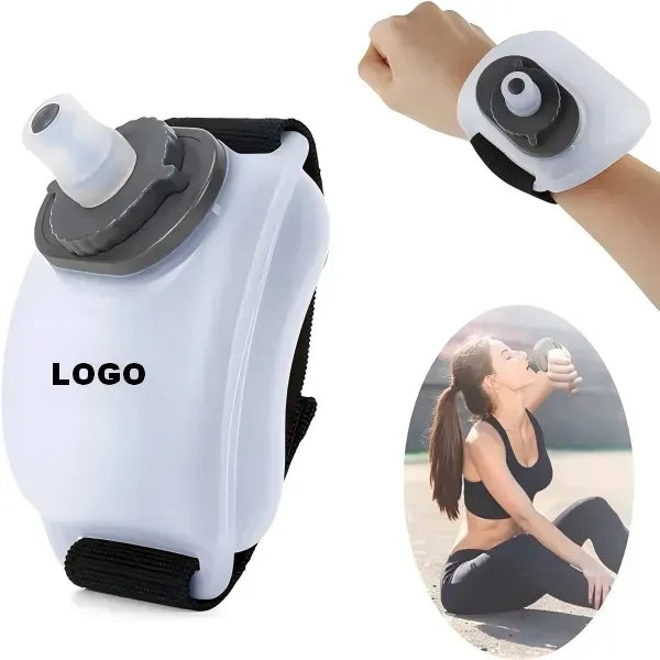 7 OzSilicone Wrist Water Bottle Hands Free Sports Hydration