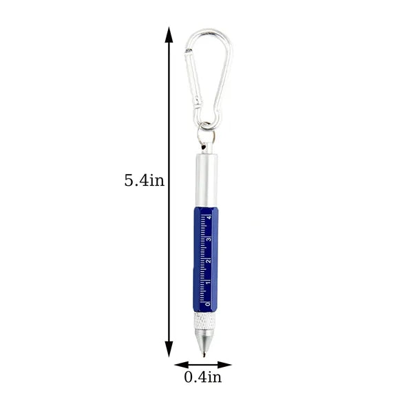 Multi Tool Pen With Carabiner Keychain