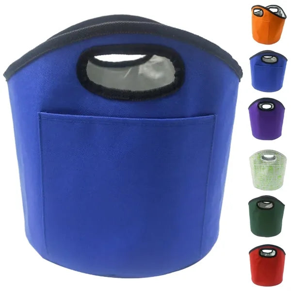 Foldable Insulated Ice Bucket with Handle and Liner