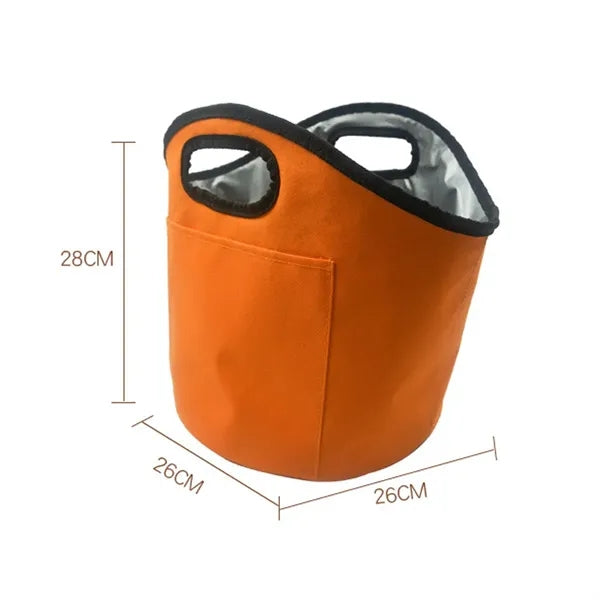 Foldable Insulated Ice Bucket with Handle and Liner