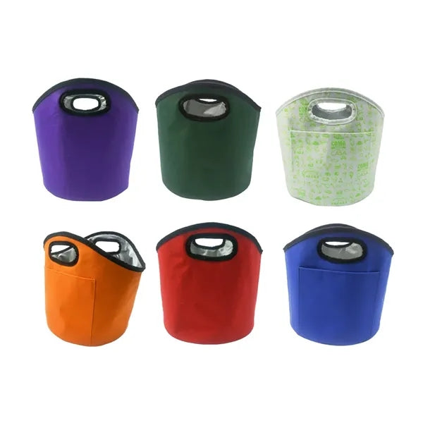 Foldable Insulated Ice Bucket with Handle and Liner