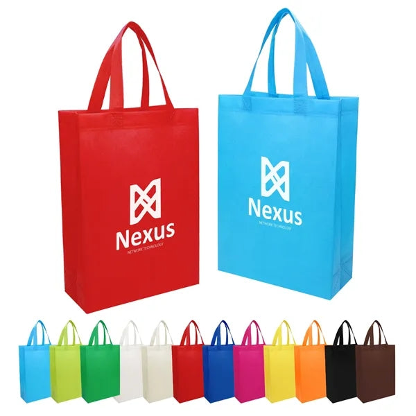 Non Woven Grocery Shopping Tote Bag 10"x4"x14"