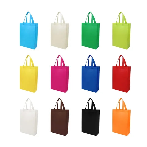 Non Woven Grocery Shopping Tote Bag 10"x4"x14"