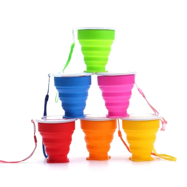 Folding Silicone Coffee Cup with Lid