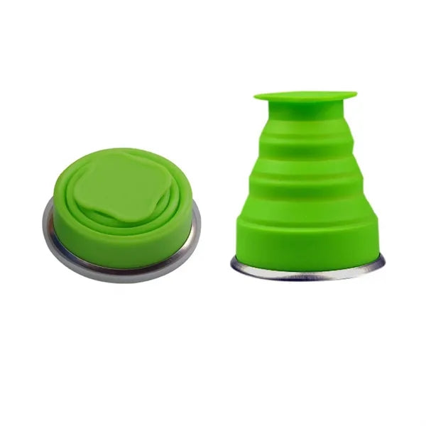 Folding Silicone Coffee Cup with Lid