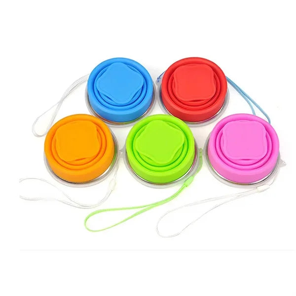 Folding Silicone Coffee Cup with Lid