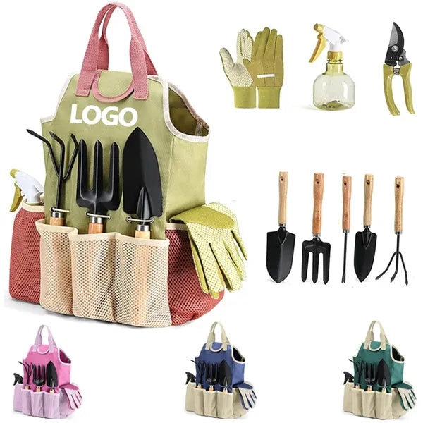 Garden Tool Set With Tote Bag