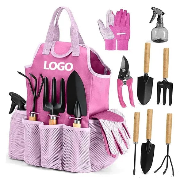 Garden Tool Set With Tote Bag