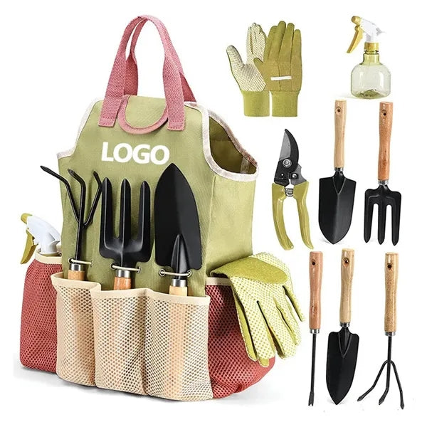 Garden Tool Set With Tote Bag