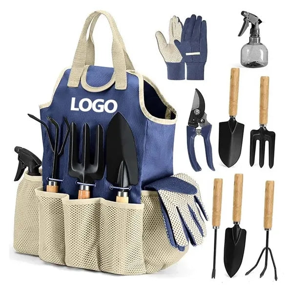 Garden Tool Set With Tote Bag