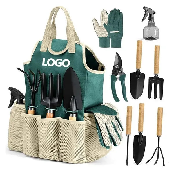 Garden Tool Set With Tote Bag
