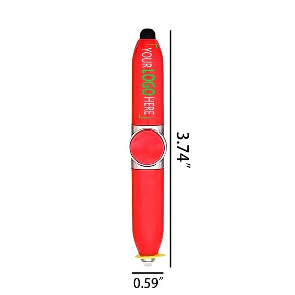 4-in-1 LED Fidget Spinner Stylus Ballpoint Pen