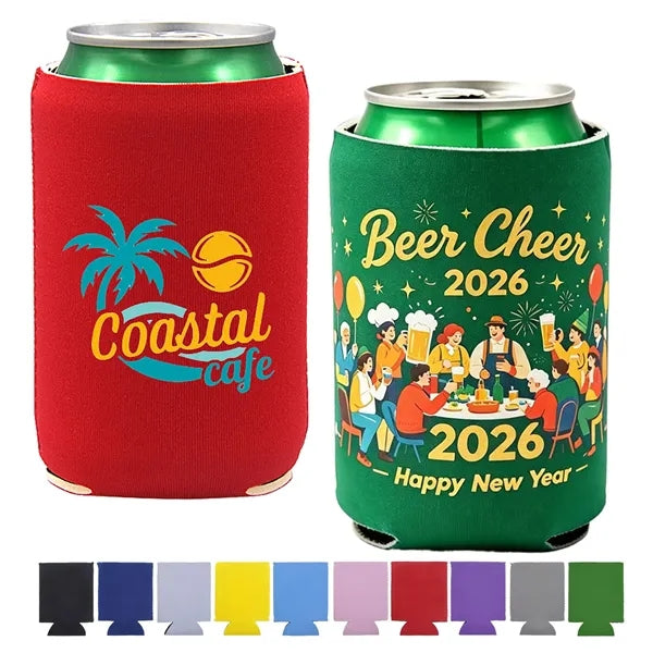 Full Color 12oz Neoprene Can Cooler Sleeve