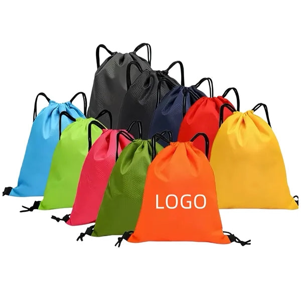 16.5 Inch Heavy Duty Polyester Drawstring Backpack