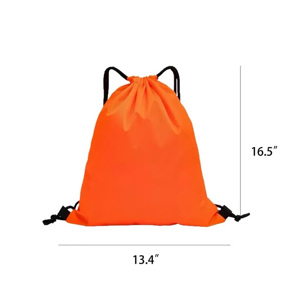 16.5 Inch Heavy Duty Polyester Drawstring Backpack