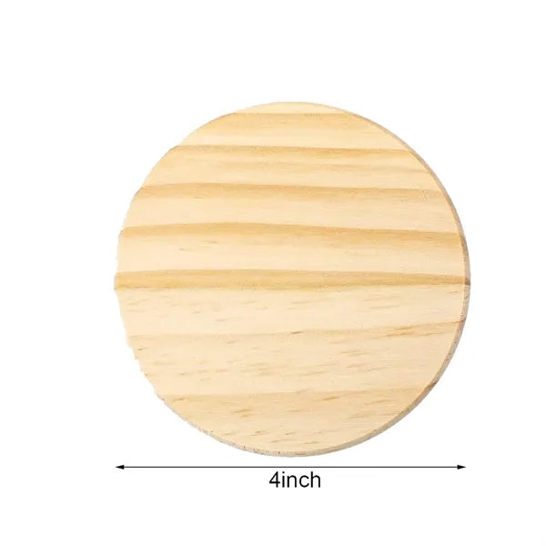 Round Wooden Coaster Heat Insulation for Home