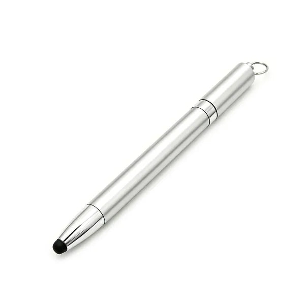 Mini Twist Ballpoint Pen with Stylus and Neck Lanyard