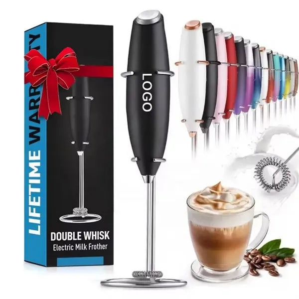 Electric Powerful Milk Frother Handheld Foam Maker