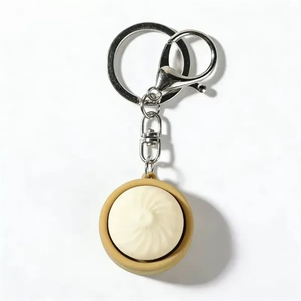 Dumpling Keyboard Fidget Toy Button Clicker Keychain