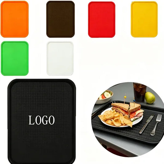 Strong PP Cafeteria Tray Non Slip Durable