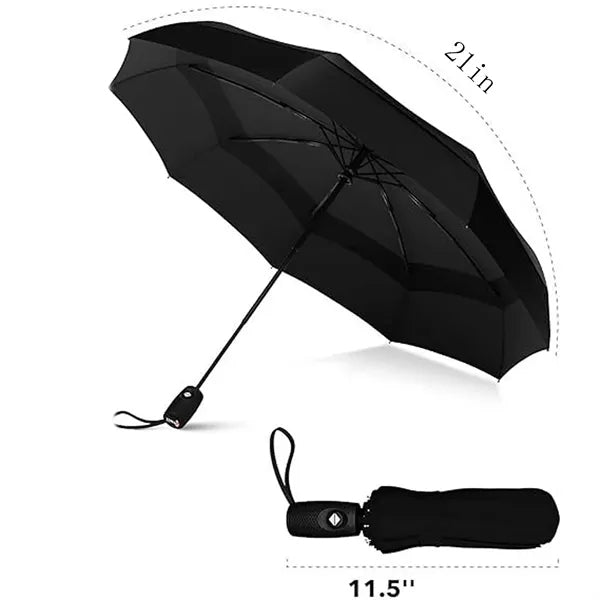 Premium Auto Folding Windproof Travel Umbrella
