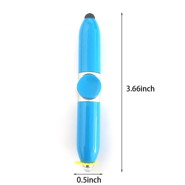 Stress-Relief Rotating Glowing ABS Touch Ballpoint Pen