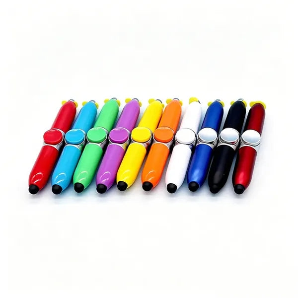 Stress-Relief Rotating Glowing ABS Touch Ballpoint Pen