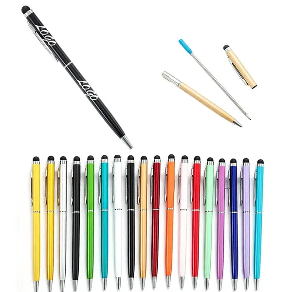Smooth Writing Replaceable Fine Metal Stylus Ballpoint Pen