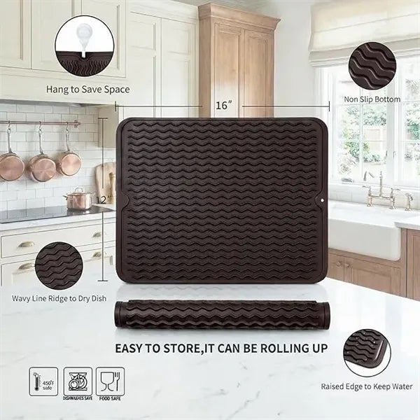 Multi-Purpose Silicone Dish Drying Mat