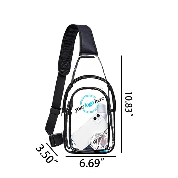 Waterproof Clear Chest Bag Transparent Outdoor Gym Fanny Pac
