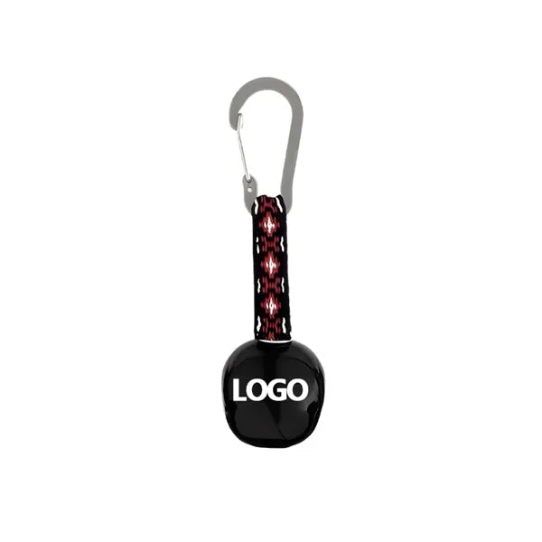 Logo Carabiner Bell Clip Outdoor Keychain Alarm