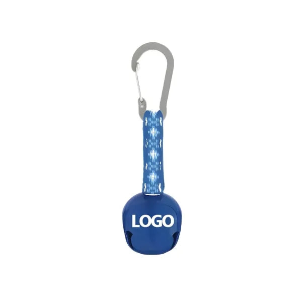 Logo Carabiner Bell Clip Outdoor Keychain Alarm