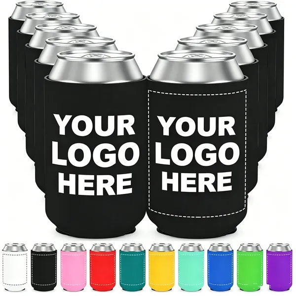 Connected Bottom Neoprene Can Cooler Sleeve