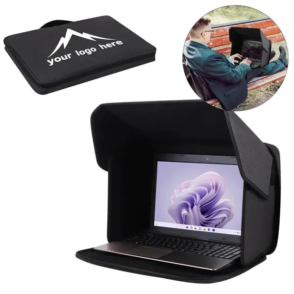 16'' 2-in-1 Laptop Sun Shade & Carrying Case