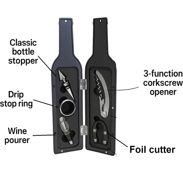 5-Piece Stainless Steel Wine Opener Set