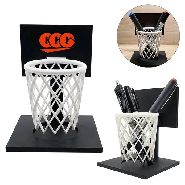3D Printed Basketball Hoop Pen Holder Desktop Organizer