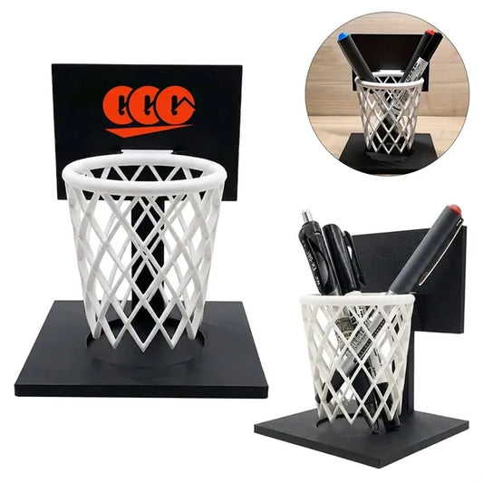 3D Printed Basketball Hoop Pen Holder Desktop Organizer