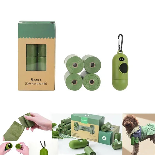 Dog Poop Bag Holder Dispenser with Metal Carabiner Cl