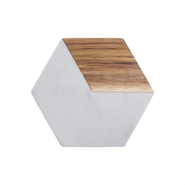 Bamboo/Marble Circular Coaster