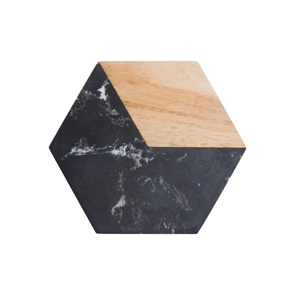 Bamboo/Marble Circular Coaster