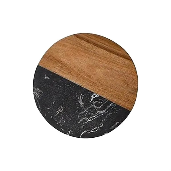 Bamboo/Marble Circular Coaster