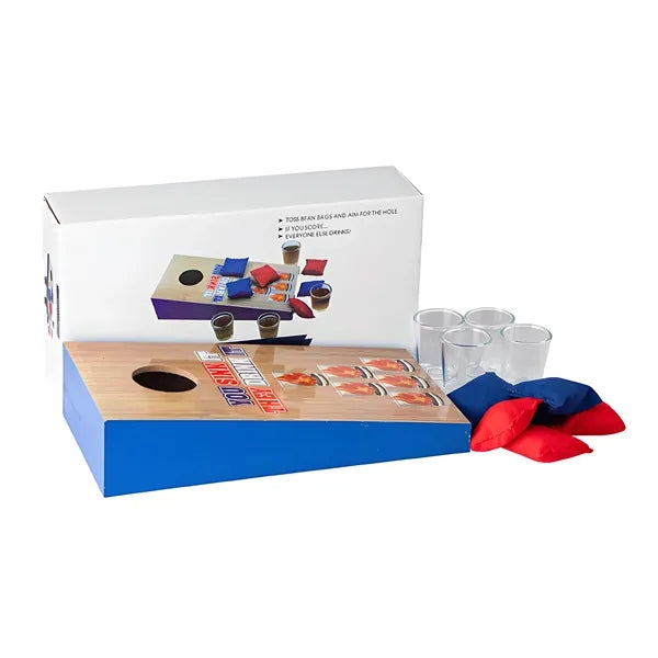 Wooden Cornhole Board w/ Cups