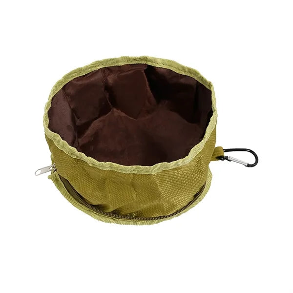 Pet Bowl W/Carabiner