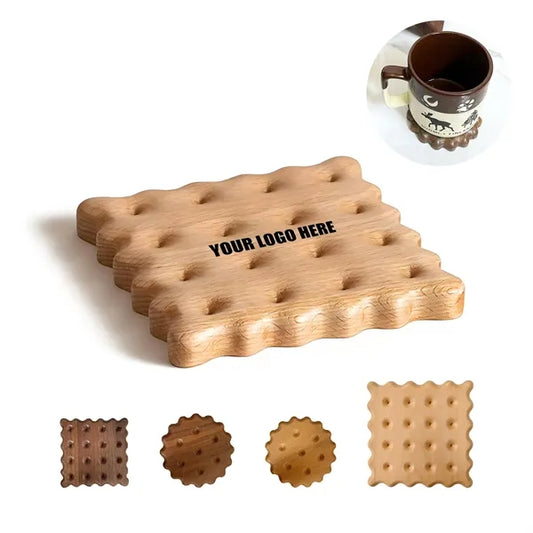 Wood Biscuit Coaster