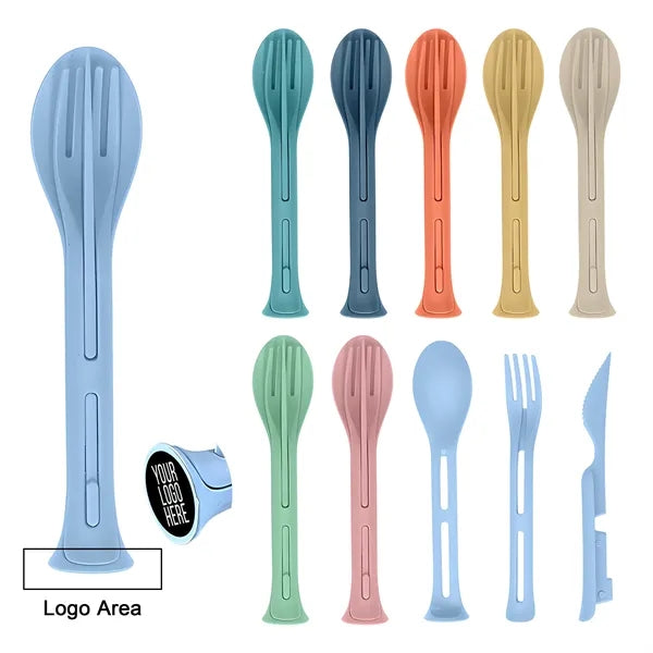 3-in-1 Eco-friendly Cutlery Set
