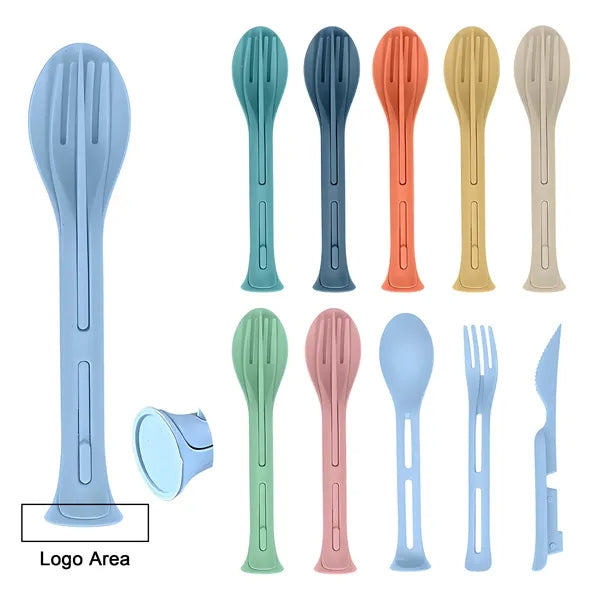 3-in-1 Eco-friendly Cutlery Set