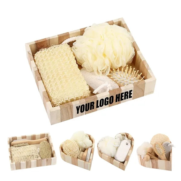5 Piece Wooden Spa Kit