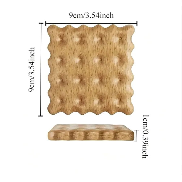 Wood Biscuit Coaster